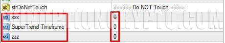 do not touch parameter in strong trends